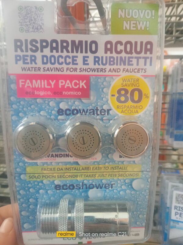 risparmio acqua docce e rubinetti